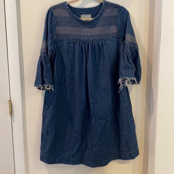 Current Elliott Abigail Embrodered Dress Sz 2/ Sm - Picture 2 of 4